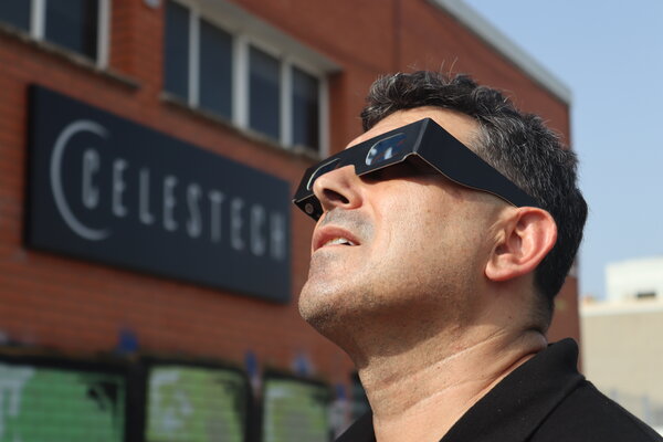 Gafas de Eclipse Solar — Negro Mate Liso