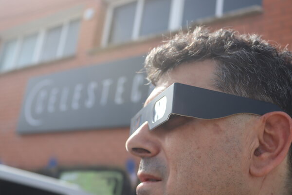 Gafas de Eclipse Solar — Negro Mate Liso