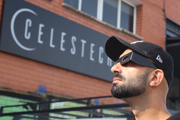 Gafas de Eclipse Solar — Negro Mate Liso