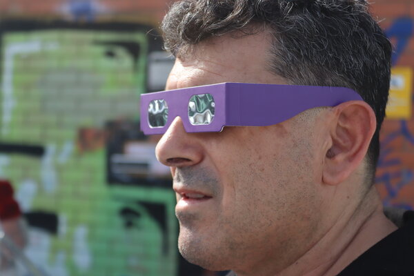 Gafas para eclipses solares - 5 colores surtidos