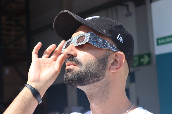Gafas de Eclipse Solar — Cúmulo de Hércules — Diseño Estrellado
